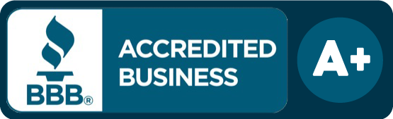 Better Business Bureau Accredited Business blue logo