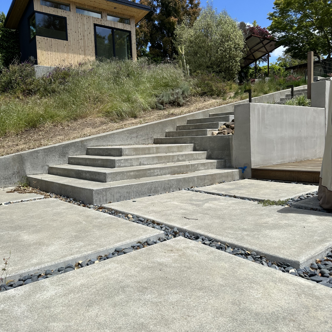 Backyard Concrete Steps