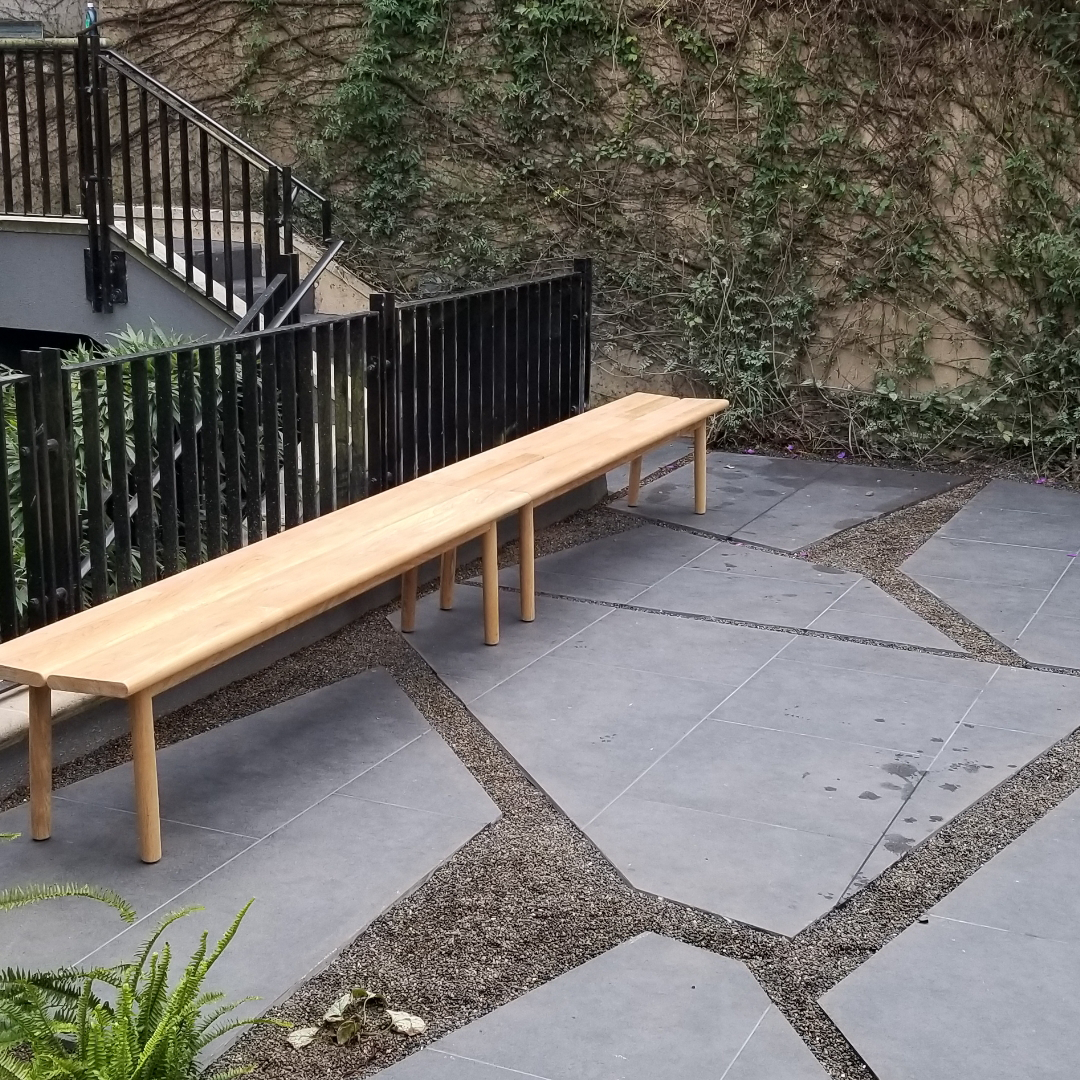 Paver Stones with Bench